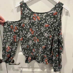 Open Shoulder Long Sleeve